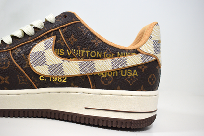 Nike Air Force 1 x Louis Vuitton Brown (Entrega Imediata)
