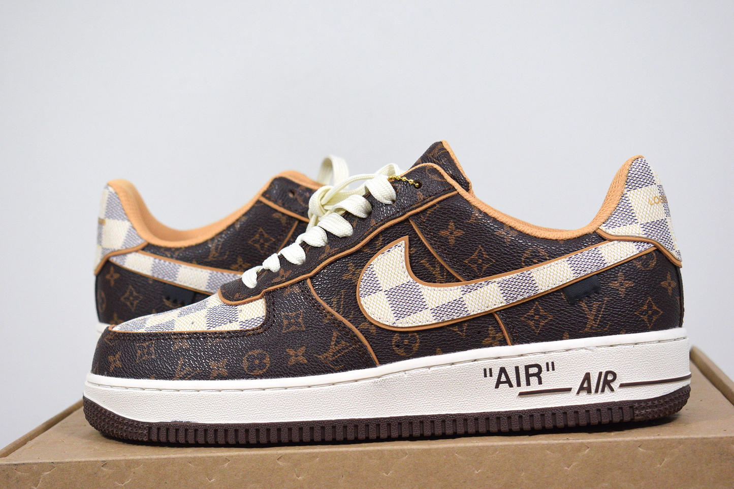 Nike Air Force 1 x Louis Vuitton Brown (Entrega Imediata)