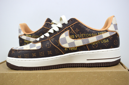Nike Air Force 1 x Louis Vuitton Brown (Entrega Imediata)