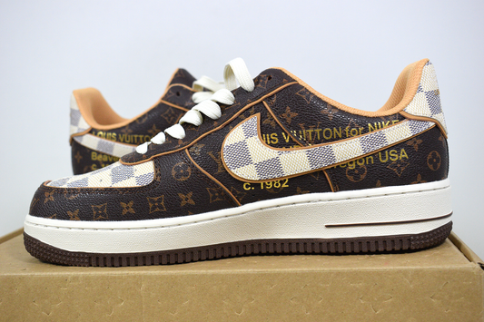 Nike Air Force 1 x Louis Vuitton Brown (Entrega Imediata)