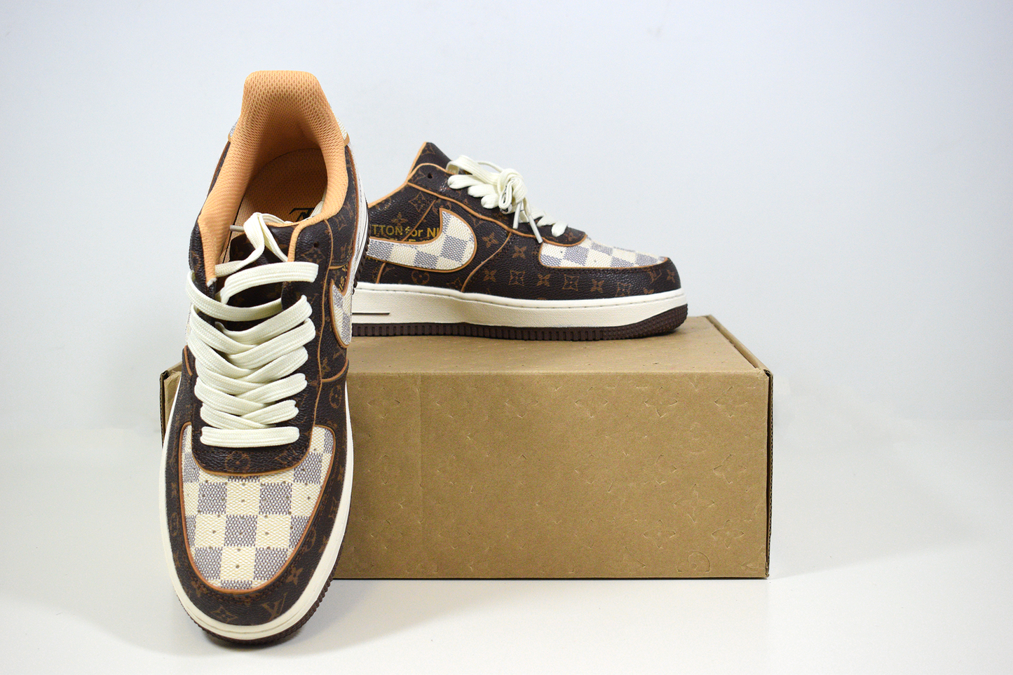 Nike Air Force 1 x Louis Vuitton Brown (Entrega Imediata)