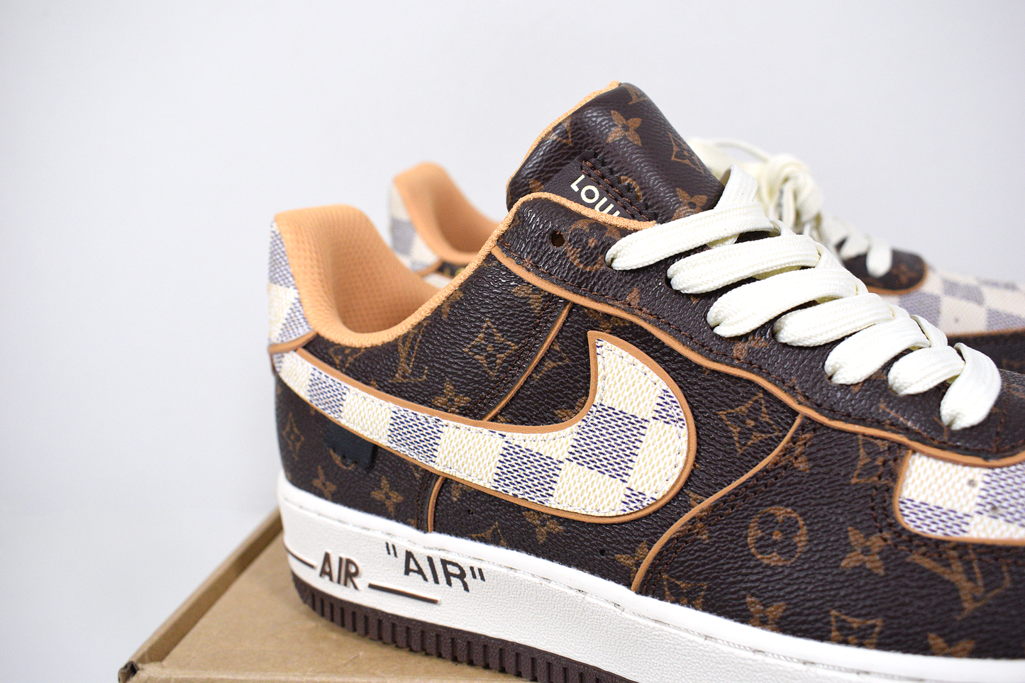 Nike Air Force 1 x Louis Vuitton Brown (Entrega Imediata)