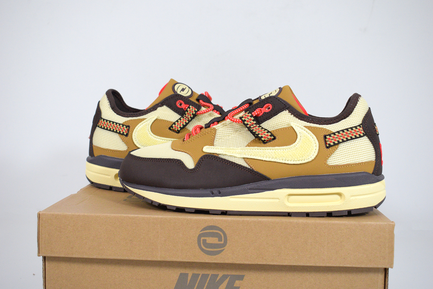 Nike Air Max 1 X Travis Scott Cactus Jack Brown (Entrega Imediata)