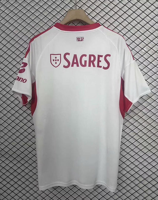 Camisola SLB 2025-26 Alternativa Branca Versão Adepto