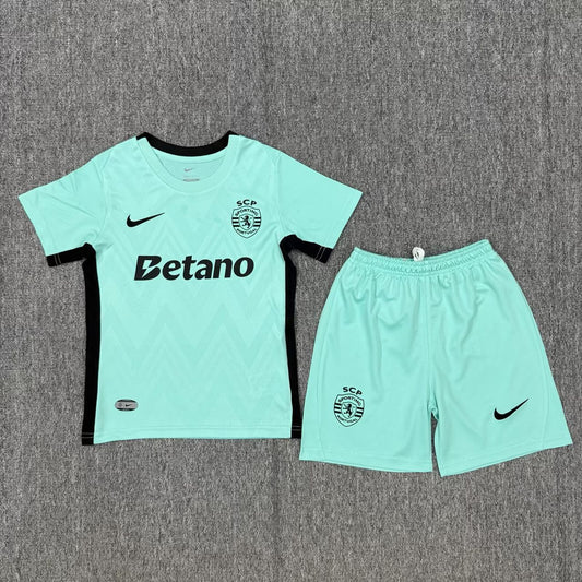 Kit Criança SCP 2025-26 Alternativo Verde Claro
