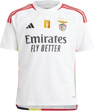Camisola SLB 2023-24 Alternativa Branca Com Patch Campeão (Entrega Imediata)