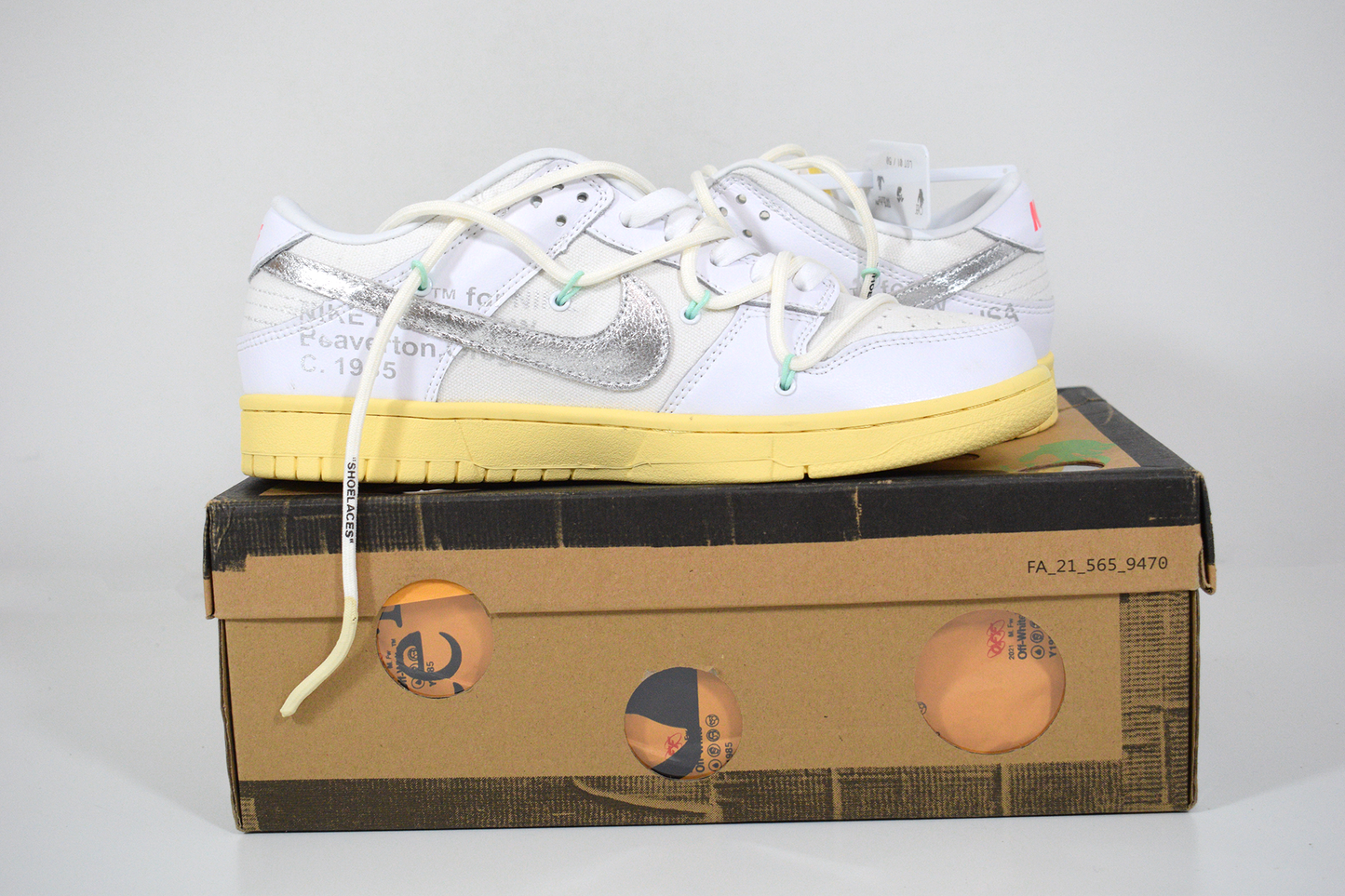 Nike SB Dunk Low Off-White Lot 1 (Entrega Imediata)