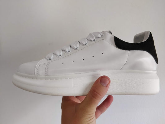 Alexander McQueen Sneaker White Black (Entrega Imediata)