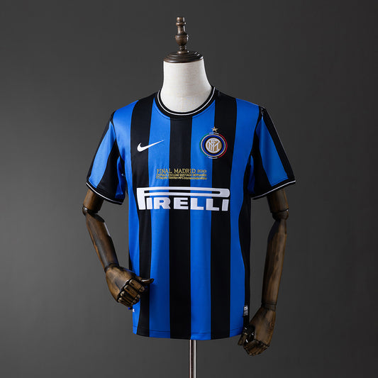Camisola Inter Milão 2009-10 Principal Final UCL Versão Adepto