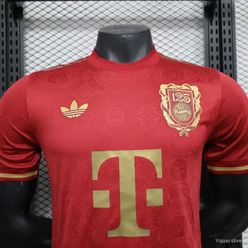Camisola FC Bayern Munique 2024-25 Edição 125º Aniversario Versão Jogador