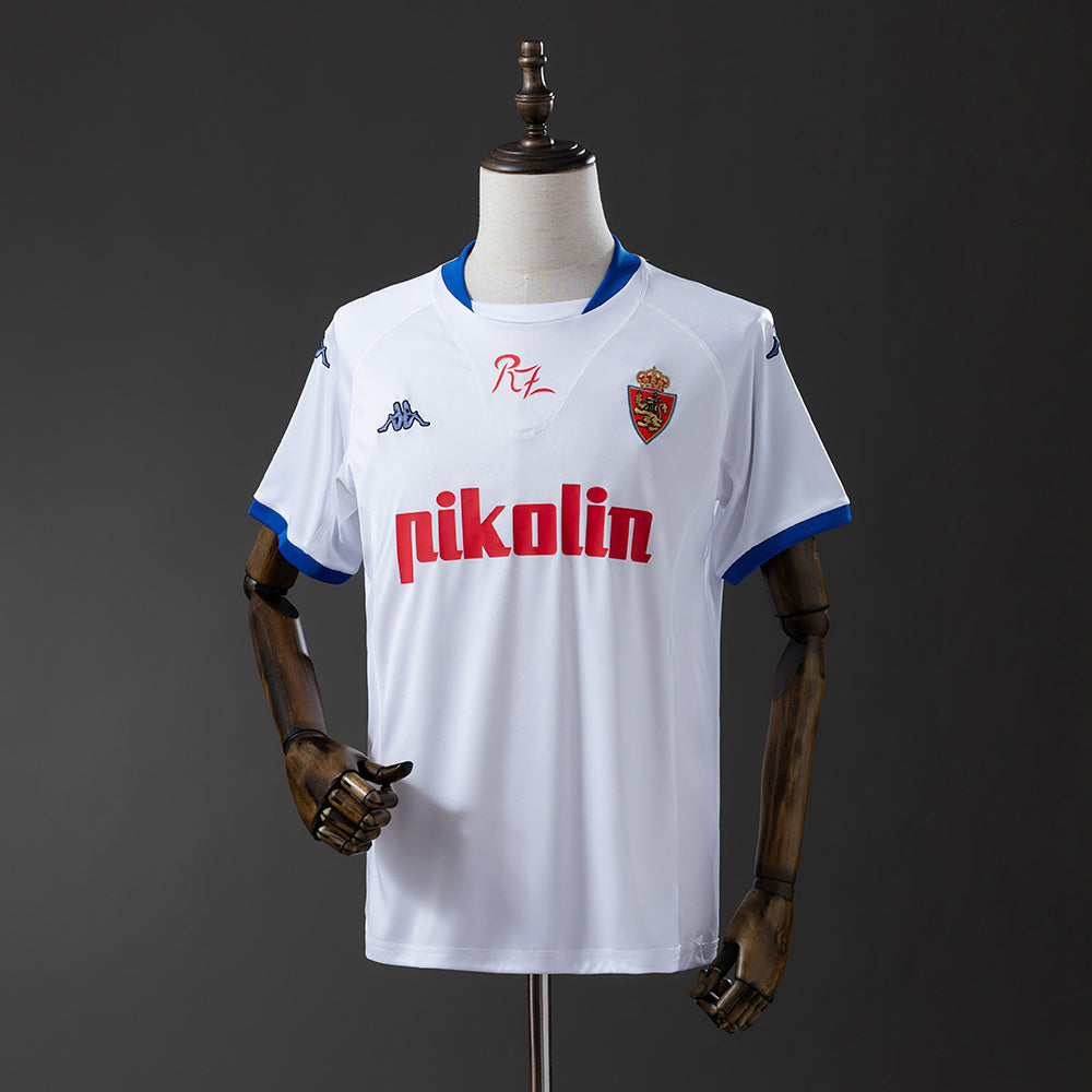 Camisola Real Saragoça 2001-02 Principal Versão Adepto
