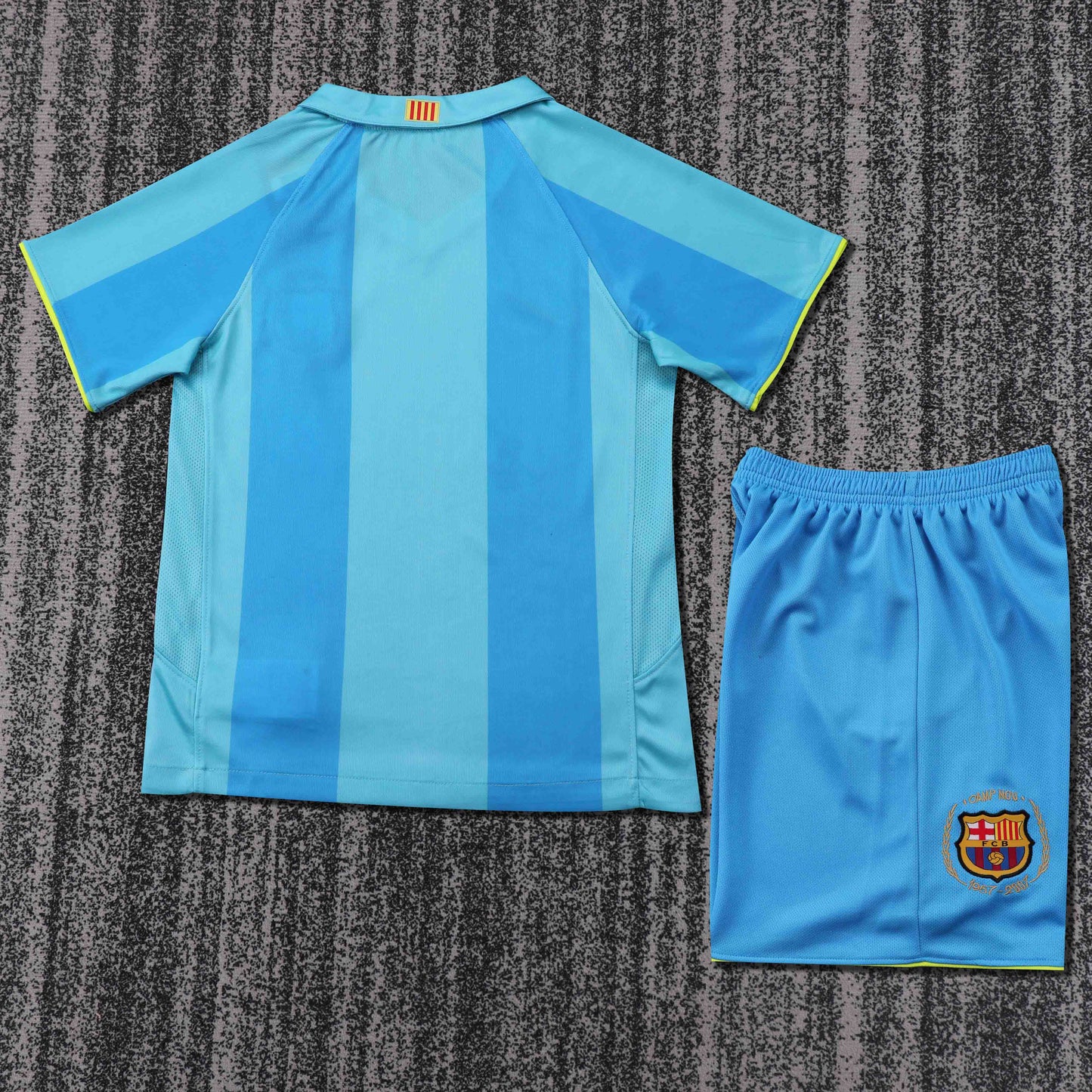 Kit Criança FC Barcelona 2007-08 Alternativo