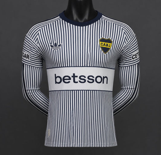 Camisola Manga Comprida CA Boca Juniors 2026-27 Alternativa Riscas Versão Jogador