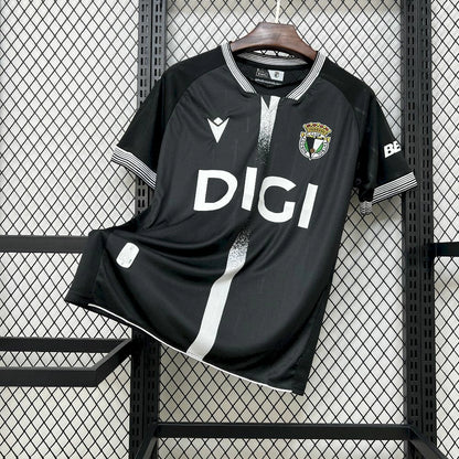 Camisola Burgos CF 2025-26 Alternativa Preta Versão Adepto