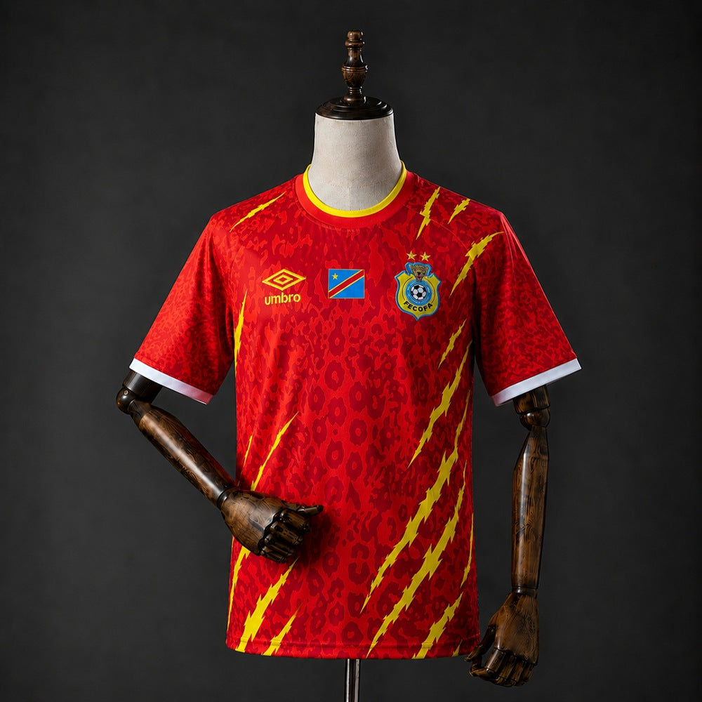 Camisola RD Congo 2026 Alternativa Vermelha Versão Adepto