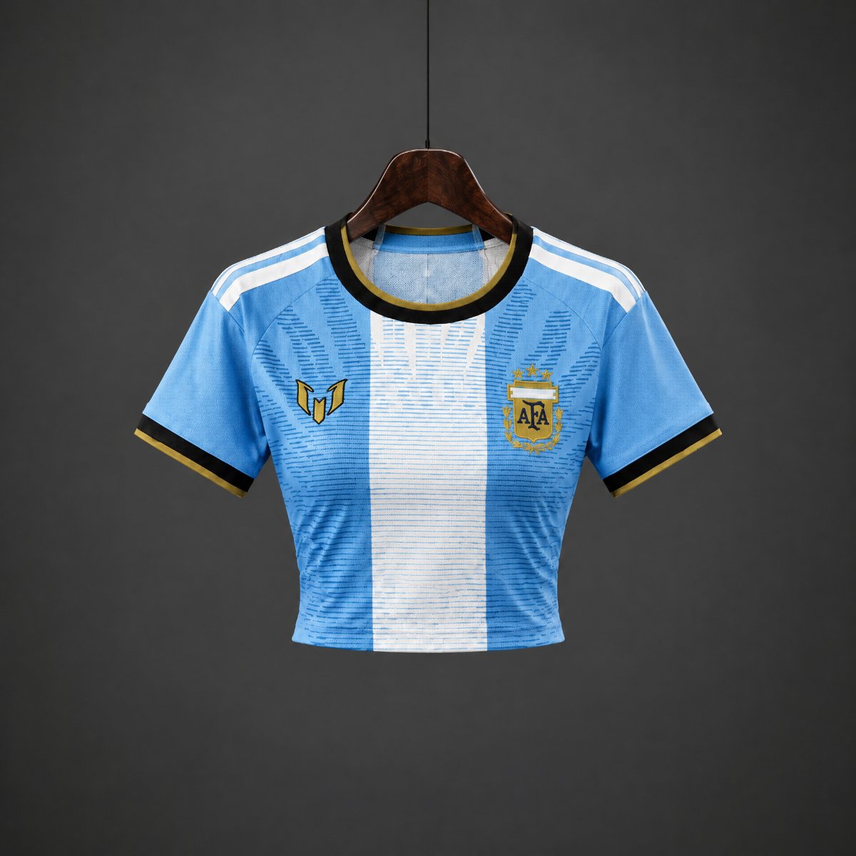 Crop Top Mulher Argentina 2026 Edição Messi Tribute