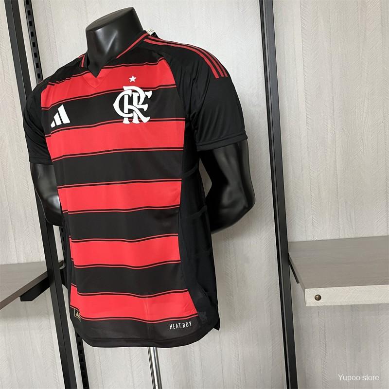 Camisola CR Flamengo 2025-26 Principal Lisa Versão Jogador