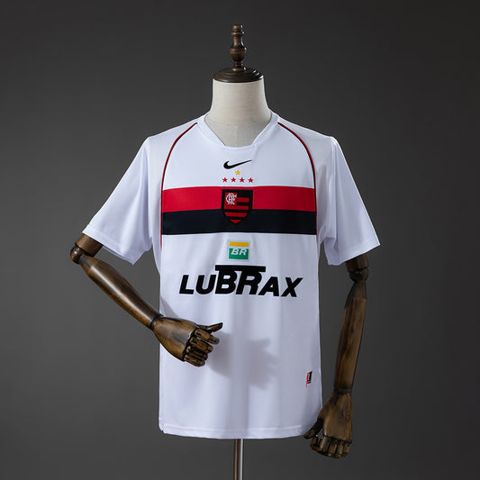 Camisola CR Flamengo 2002-03 Alternativa Branca Versão Adepto