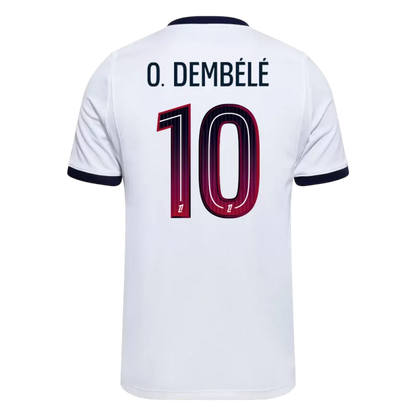 Camisola FC Paris Saint-Germain 2026-27 Alternativa Branca Versão Adepto O. DEMBÉLÉ #10