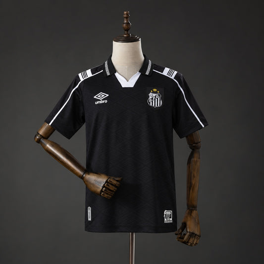 Camisola Santos FC 2026-27 Alternativa Preta Lisa Versão Adepto