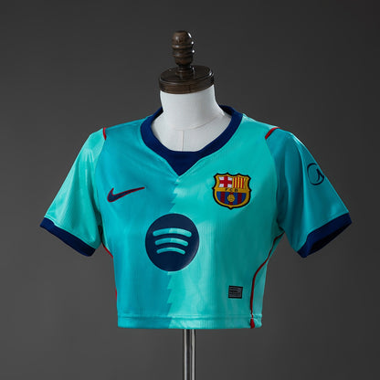 Crop Top Mulher FC Barcelona 2026-27 Alternativo Azul