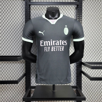 Camisola Ac Milan 2024-25 Alternativa Preta Versão Jogador