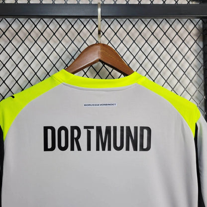 Camisola Borussia Dortmund 2025-26 Alternativa Cinzenta Versão Adepto