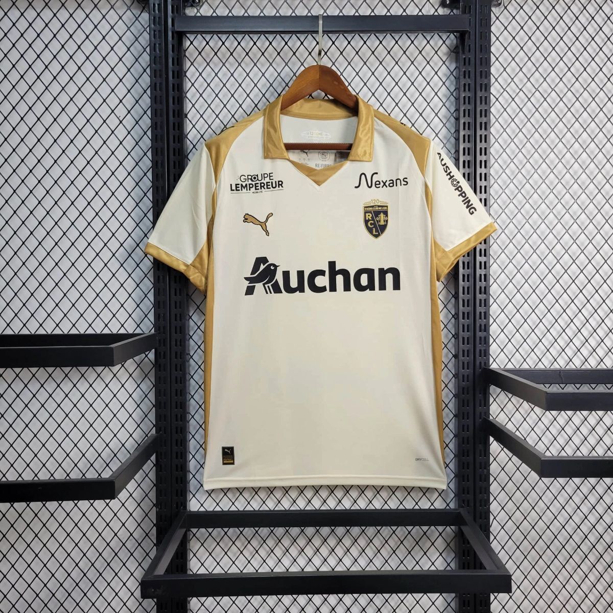 Camisola RC Lens 2025-26 Alternativa Beje Versão Adepto