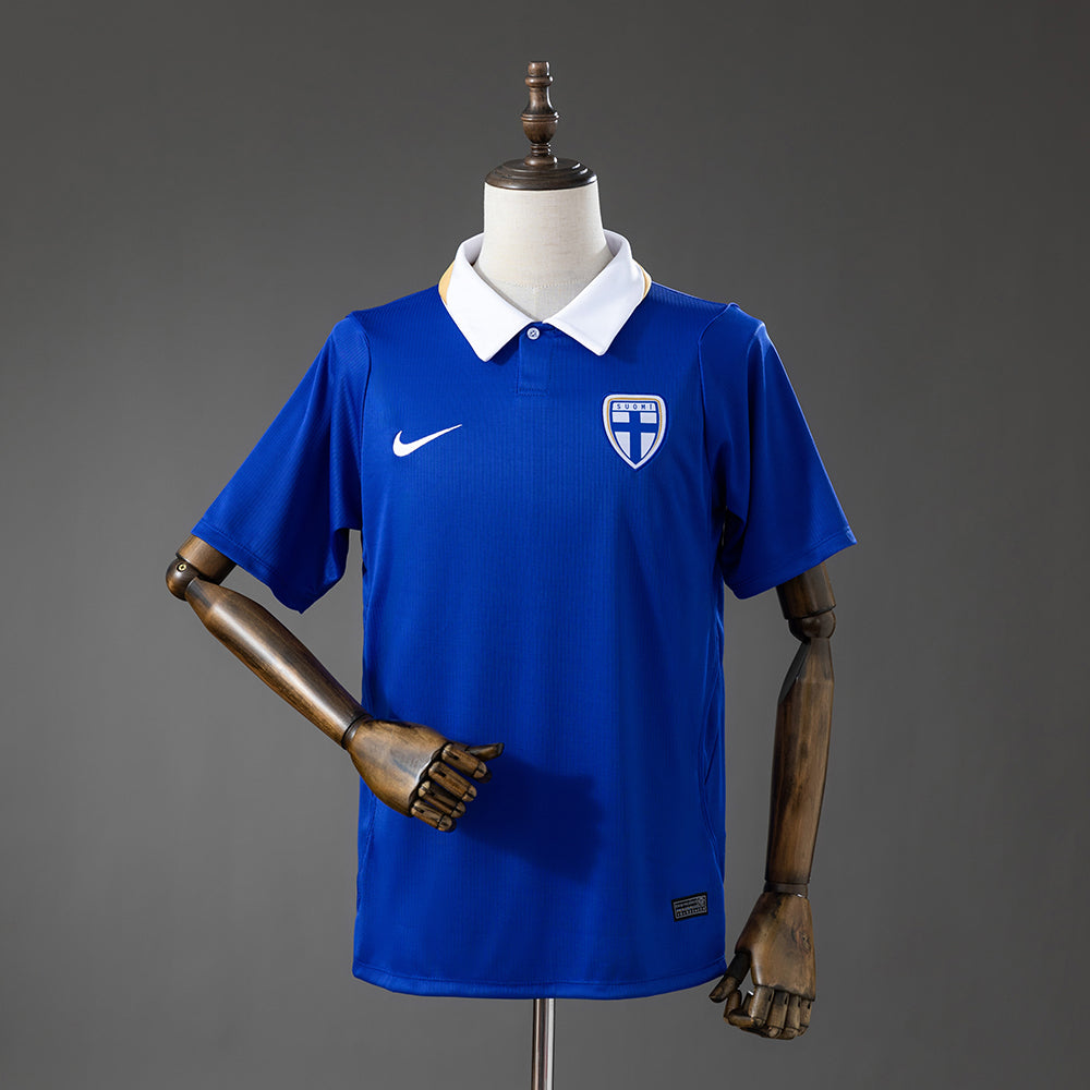 Camisola Finlandia 2026 Alternativa Azul Versão Adepto