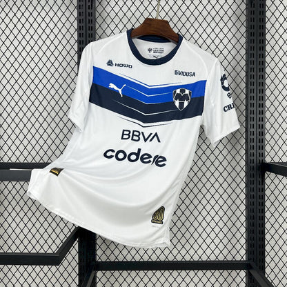 Camisola CF Monterrey 2025-26 Alternativa Branca Versão Adepto