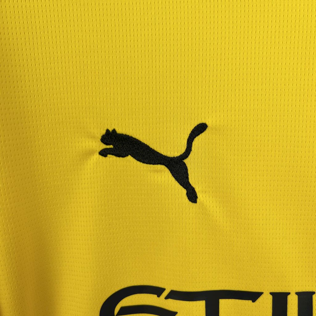 Camisola Girona FC 2025-26 Alternativa Amarela Versão Adepto