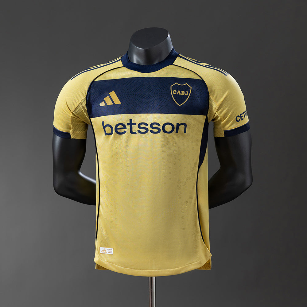 Camisola CA Boca Juniors 2025-26 Alternativa Amarela Versão Jogador