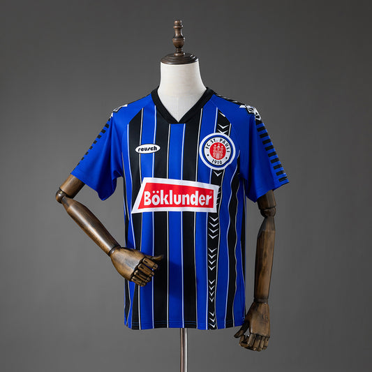 Camisola St. Pauli 1997-98 Alternativa Azul Versão Adepto