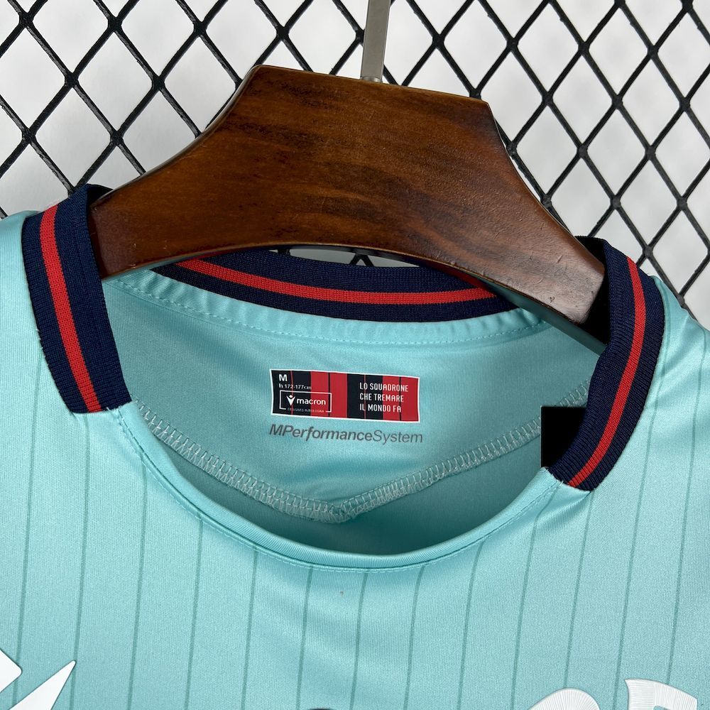 Camisola Bologna 2025-26 Alternativa Azul Versão Adepto