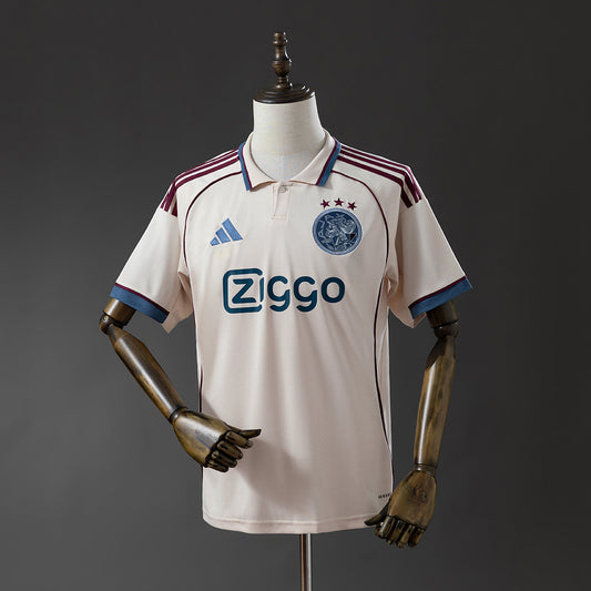 Camisola AFC Ajax 2025-26 Alternativa Amarela Versão Adepto