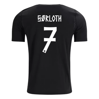 Camisola Noruega 2026 Alternativa Preta Versão Adepto SØRLOTH #7