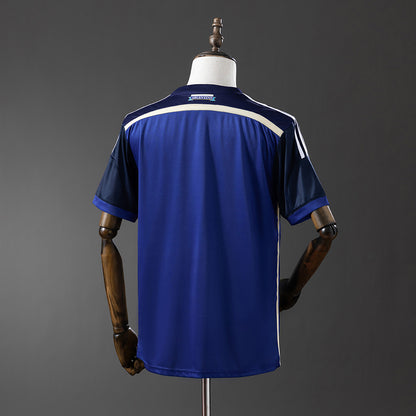 Camisola Argentina 2014 Alternativa Azul Versão Adepto
