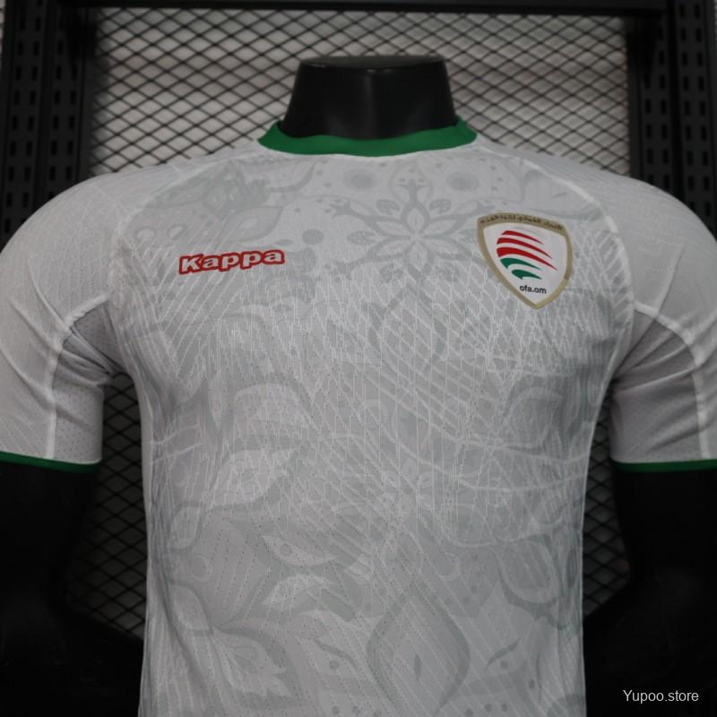 Camisola Omã 2024 Alternativa Branca Versão Jogador
