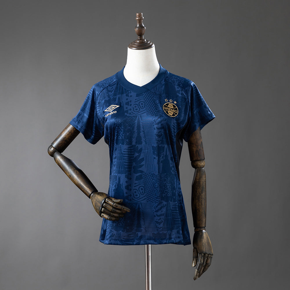 Camisola Gremio 2025-26 Alternativa Azul Escura Versão Mulher