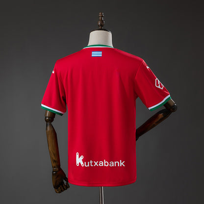 Camisola Real Sociedad 2026-27 Alternativa Vermelha Versão Adepto