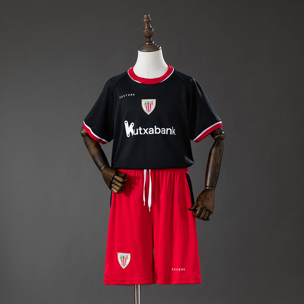 Kit Criança Athletic Club Bilbao 2026-27 Alternativo Preto