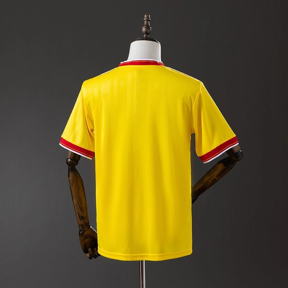 Camisola LIV 1985-86 Alternativa Amarela Versão Adepto