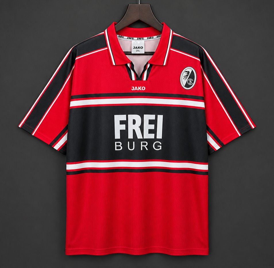 Camisola SC Freiburg 2000-01 Principal Versão Adepto