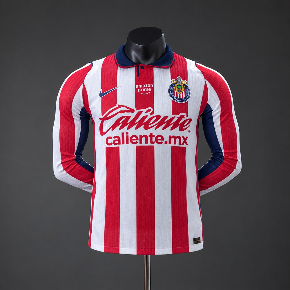 Camisola Manga Comprida CD Chivas 2026-27 Principal Versão Jogador