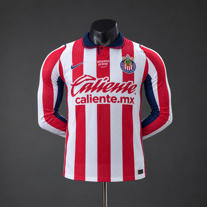 Camisola Manga Comprida CD Chivas 2026-27 Principal Versão Jogador