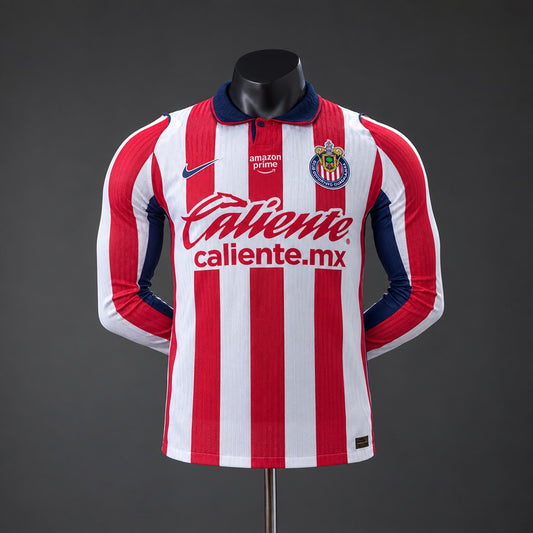 Camisola Manga Comprida CD Chivas 2026-27 Principal Versão Jogador