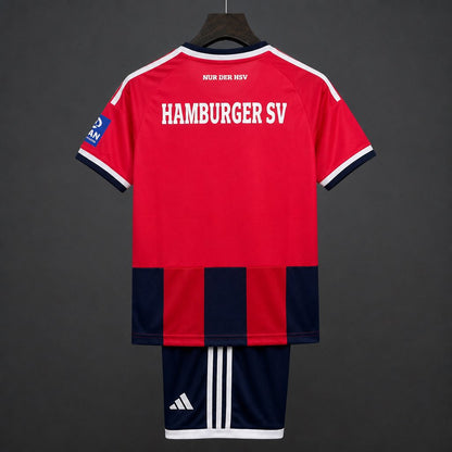 Kit Criança Hamburger SV 2026-27 Alternativo Vermelho