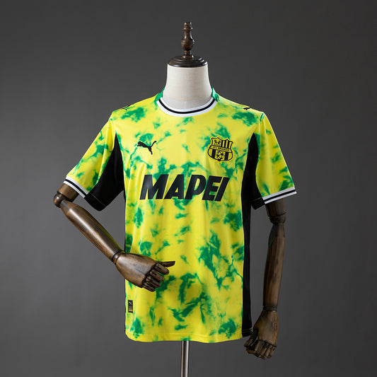 Camisola US Sassuolo 2025-26 Alternativa Amarela Versão Adepto