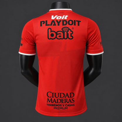 Camisola Club Necaxa 2026-27 Alternativa Vermelha Versão Jogador