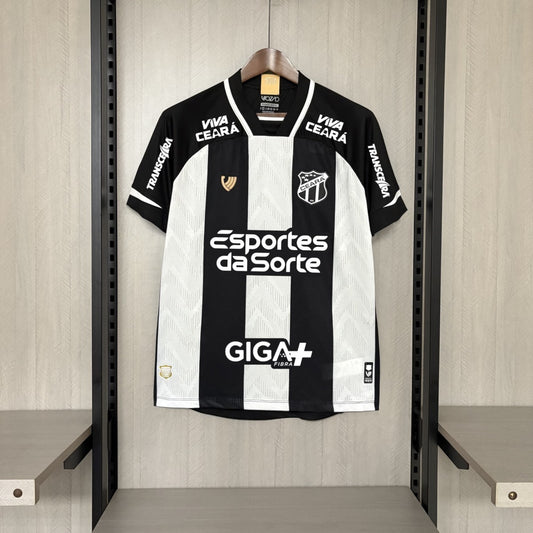 Camisola Ceará SC 2025-26 Principal Versão Adepto Todos Patrocinadores